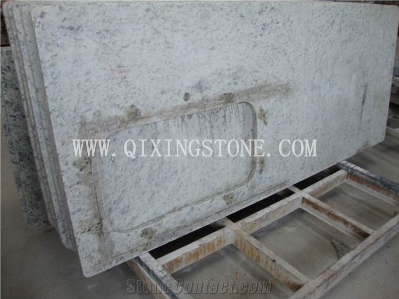 Chinese White Rose Granite Kitchen Countertop for Sale