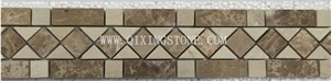 Mosaic Tiles Honed 2840, Brown Marble Mosaic