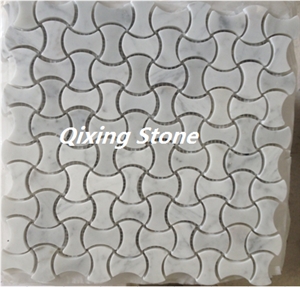 Top Quality Statuary White Mosaic Pattern