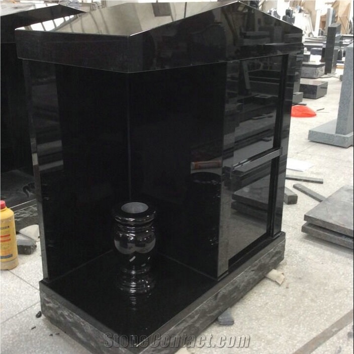 All Black Granite Companion Cremation Columbarium
