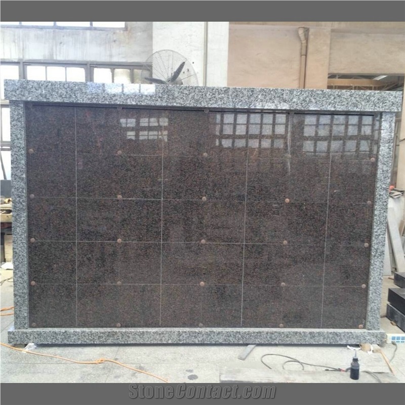All Granite Double Sided 80 Niches Cremation Columbarium
