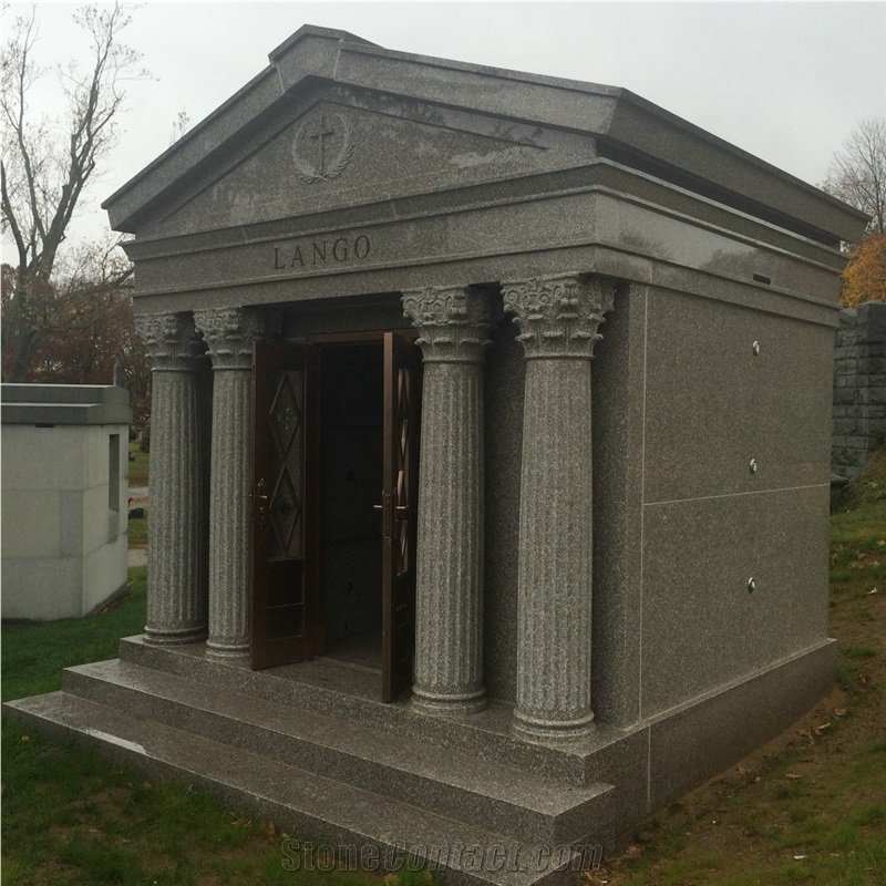Haobo Professional Walk-In G635 Granite Mausoleum Crypts