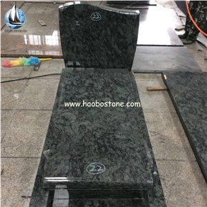Haobo Stone Olive Green Granite Blank Tombstones on Sale