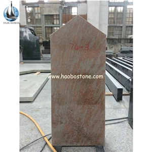 Haobo Stone Raw Silk Granite Cemetery Monuments