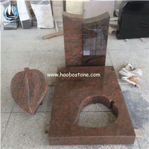 High Quality Indian Multicolor Red Granite Monument & Tombstone