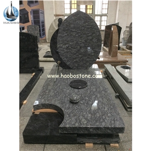Lavendar Blue Granite Western Style Monuments