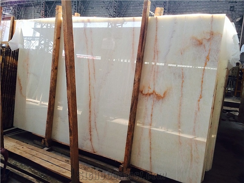 High Quality White Onyx Polished Tiles &Big Slab,Competitive Price Wall&Floor Covering, Elegant Style, Chinese Traditional, Modern Fashion