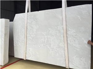 Pure White Onyx Slabs & Tiles, Natural Pure Texture, 20mm 30mm Thickness, Wall/Flooring