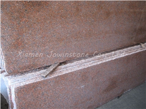 Polished Chinese Red Granite / Tianshan Red Granite Slabs Tiles for Wall,Floor,Etc.