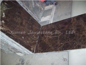 Polished Emperador Dark Marble Composite Panel for Walling,Flooring,Etc.