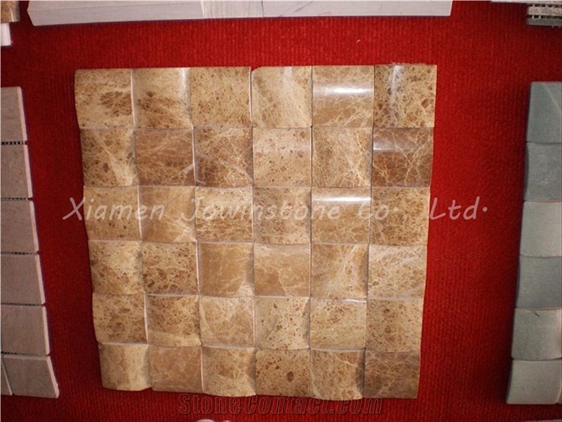 Polished Emperador Light Marble Mosaic for Wall,Floor,Etc.