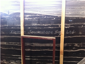Polished / Honed Chinese Black and White Marble/ Silver White Dragon for Walling, Flooring, Tops,Dest, Etc.