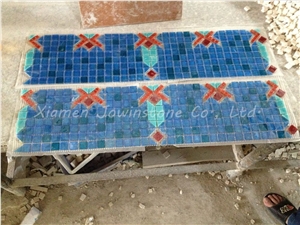 Polished Multicolor /Blue Color Ceramic Mosaic Pattern for Wall,Floor,Etc.