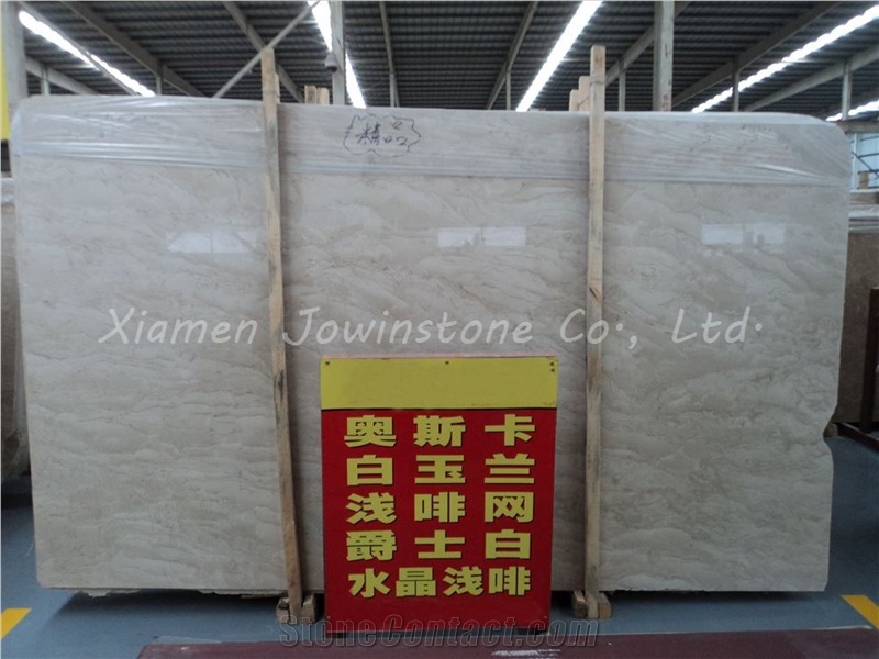 Polished Oman Beige Marble Slabs,Tiles, Cut to Sizes for Wall, Flooring,Tops,Etc.