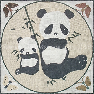 Saw Cut Natural Stone / Glass / Ceramic Round Mosaic Pattern for Floor, Wall,Etc.