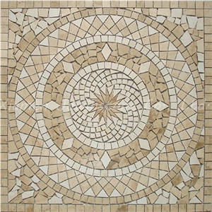 Saw Cut Natural Stone / Glass / Ceramic Round Mosaic Pattern for Floor, Wall,Etc.