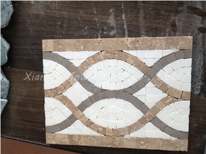 Saw Cut Natural Stone/Marble Mosaic Pattern for Wall,Floor,Etc