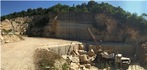 Quarry Of Codru B Macimo, Beige Limestone Blocks