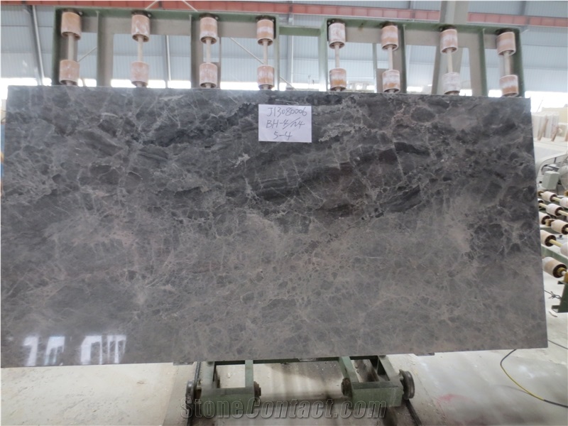 Ally Gray Marble Slabs-Bh-4 Marble Slabs-China Gray Quarry Owner Factory in Top Pol. Ab Glue Backmeshed for Flooring, Coverings, Cut to Size Project