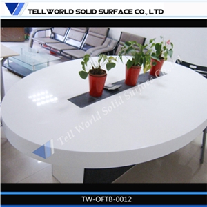 Economic Top Quality Manmade Stone Office Conference Table Top