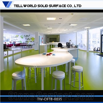 Factory Direct Supply Acrylic Solid Surface Reception Desk