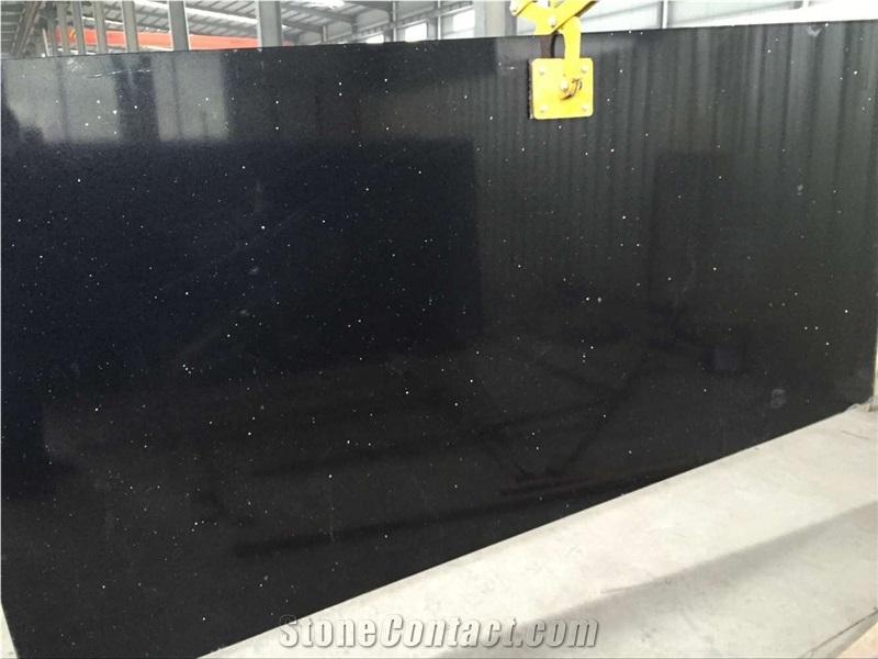Black Shining Series Quartz Stone Kitchen Countertop Non-Porous Surface and Unique Blend Of Beauty and Easy Care for Multifamily/Hospitality Projects Standard Slab Sizes 3000*1400mm and 3200*1600mm
