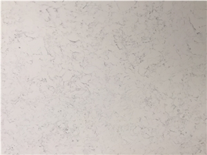 Carrara White Veined Quartz Stone Surfaces Bathroom Countertops and Vanity Tops with High Gloss and Hardness
