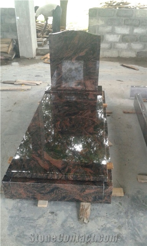 Aurora Gravestone,Tombstone Monument, Indian Aurora Granite Gravestone,Indian Aurora Red Granite Monument