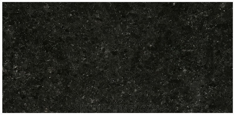 Crystal Black Granite Slabs, Tiles, Polished Granite Floor Covering Tiles