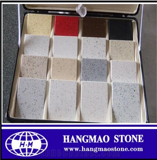 Artificial Multicolor Quartz Stone for Interior Application, Quartz Stone Slab Tile
