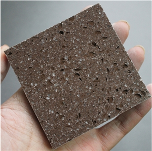 Brown Artificla Quartz Stone Tile