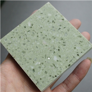 Crystal Green Artificial Quartz Tile and Slab
