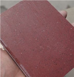 Crystal Red Artificial Stone Slab