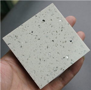 Crystal White Artificial Quartz Stone Slab
