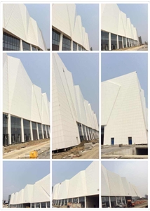 Engineered Quartz Wall Cladding, White Artificial Wall Cladding Tile