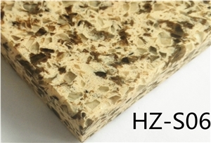 Hz-S06m Multicolor Quartz Stone Slab and Tile,Multicolor Artificial Stone