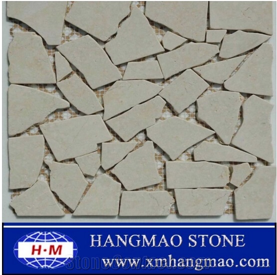 Natural Marble Mosaic /Chipped Mosaic Tiles for Flooring