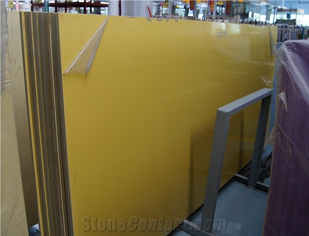 Yellow Quartz Stone Slab/Engineered Stone