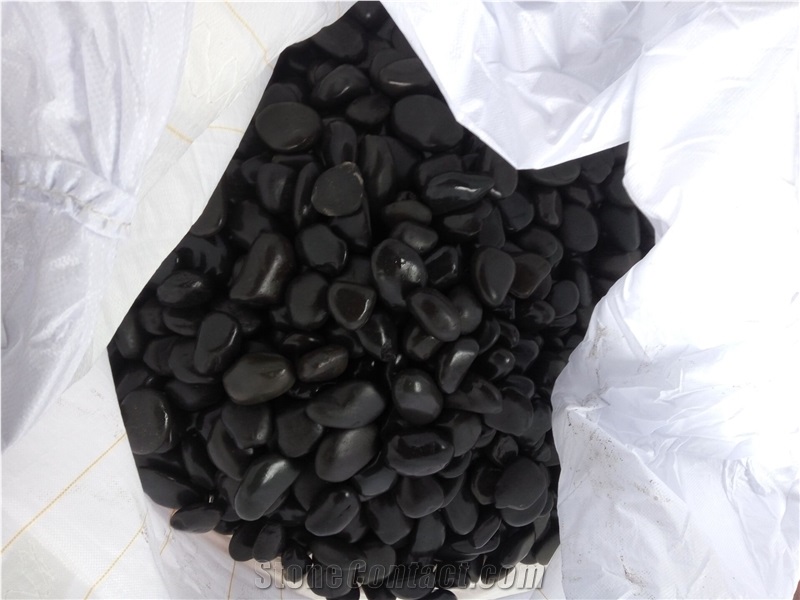 Black Polished Pebble Stone,Round River Pebbles