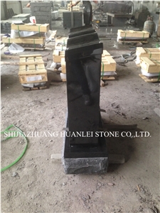 China Nero Absoluto Granite America Tombstone Design, a Grade Shanxi Black Granite Monument Grade a ,Memorial ,Western Style Headstone,Gravestone,Cemetery Tombstone