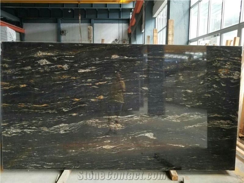 High Quality Cosmic Black Granite Slabs, Brazil Black Granite Tiles & Slabs