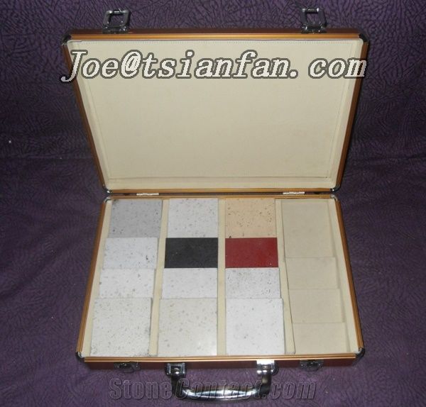 Artificial Stone Tile Sample Display Suitcase/ Quartz Stone Sample Tile Case