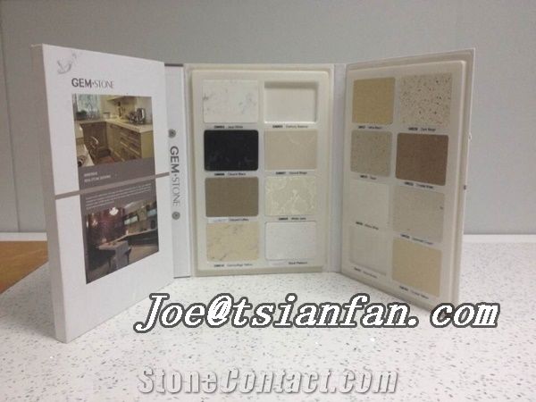 New Product/ Plastic Sample Catalog for Quartz Stone Tile/Tsianfan