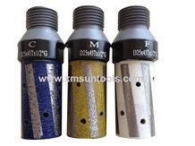Cnc Finger Bit with Resin for Smoothly Cutting, Resin Filled Cnc Bit with Different Grit Different Color,Cnc Grooving Tools Corse Medium Fine