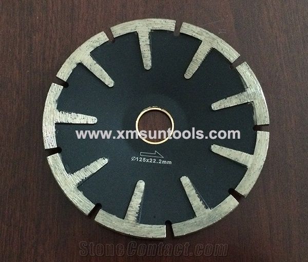 Counter cutting blade,Diamond cutting disc,stone cutting tools,Granite segmented blade,Convex blade with T segment protection