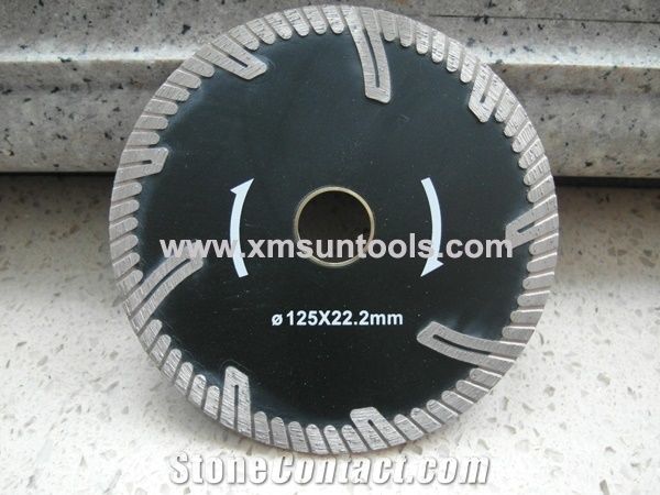 Turbo GU cutting blade,Diamond cutting disc,Continuous stone cutting tools,Sintered segment blade,granite marble blade with protection