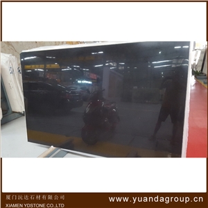 Pure Black Natural Marble Slabs Premium