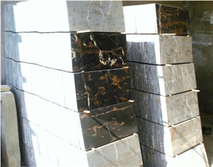 Black and Gold Marble Tiles and Slabs, Pakistani Black & Gold Marble Polished Tiles N Slabs First Choice for Export