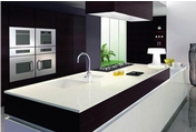 pure white quartz countertops,  engineered stone counter tops, table tops 