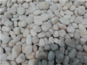 2016 Hot Chinese Size 3-5cm Natural White Landscape River Pebble Stone for Paving